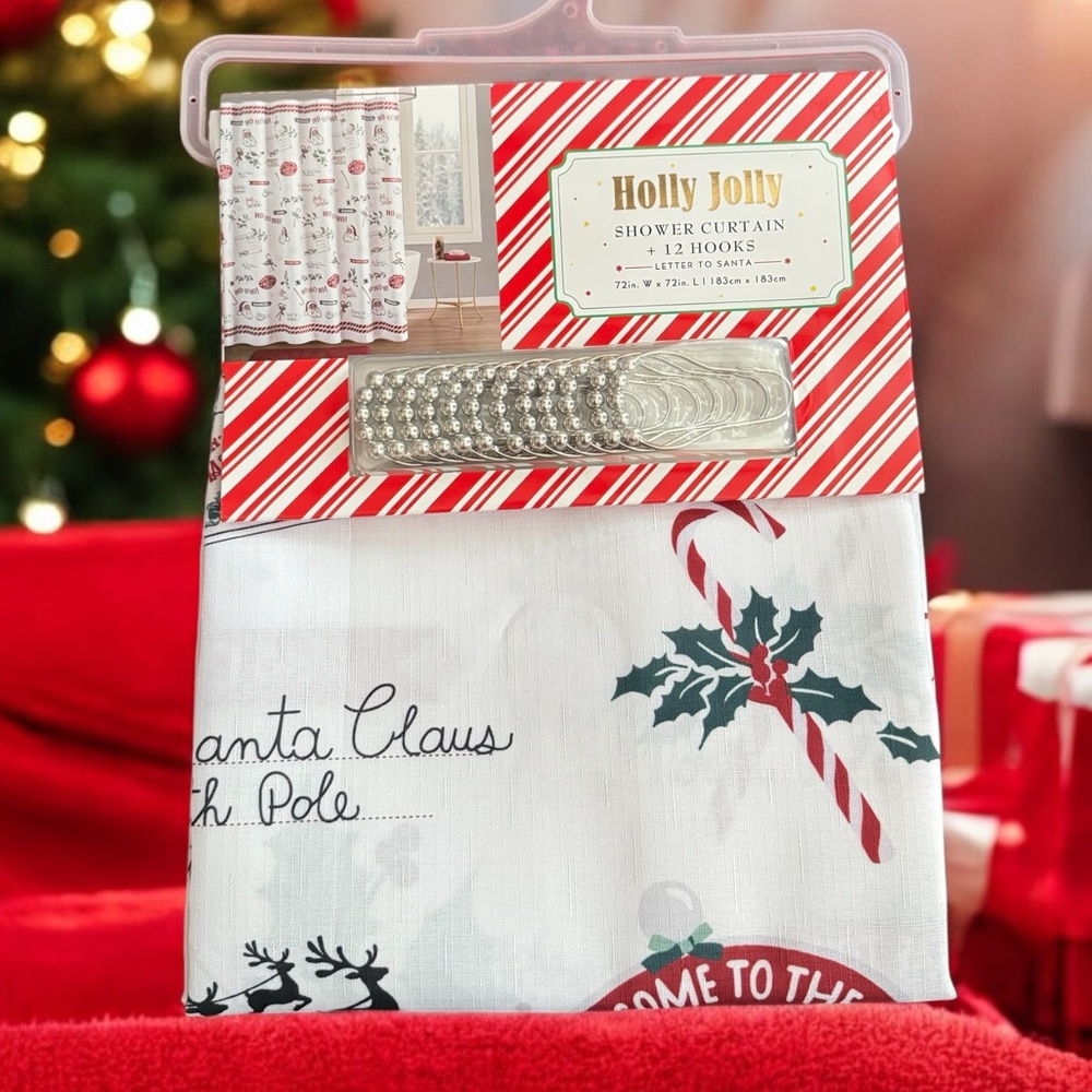 Christmas Letters to Santa Shower Curtain